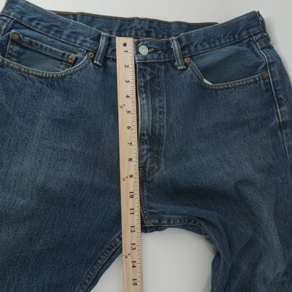 Levi's 505 Regular Fit Jeans Mens 36x26 Blue Straight Leg Denim 100% Cotton